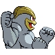 Machamp - HeartGold SoulSilver (Back View)