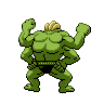 Machamp - Black White (Back View (Shiny))
