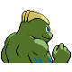 Machoke - HeartGold SoulSilver (Back View (Shiny))