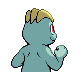 Machop - HeartGold SoulSilver (Back View)