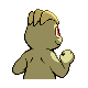 Machop - Platinum (Back View (Shiny))