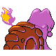 Magcargo - HeartGold SoulSilver (Back View (Shiny))