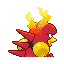 Magmar - FireRed LeafGreen (Back View)