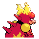 Magmar - Diamond Pearl (Back View)