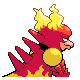 Magmar - HeartGold SoulSilver (Back View)
