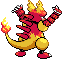 Magmar - Black 2 White 2 Black White Animated (Back View)