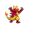 Magmar - Black White (Back View)