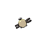 Magnemite - Black White (Back View (Shiny))