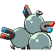 Magneton - HeartGold SoulSilver (Back View)