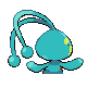 Manaphy - Platinum (Back View (Shiny))
