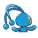 Manaphy - Platinum (Back View)