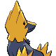 Manectric - HeartGold SoulSilver (Back View (Shiny))