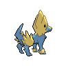 Manectric - Black White (Back View)