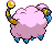 Mareep - Black 2 White 2 Black White Animated (Back View (Shiny))