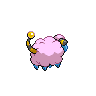 Mareep - Black White (Back View (Shiny))