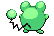 Marill - Black 2 White 2 Black White Animated (Back View (Shiny))