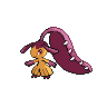 Mawile - Black White (Back View (Shiny))