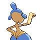 Medicham - HeartGold SoulSilver (Back View (Shiny))