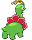 Meganium - Black 2 White 2 Black White Animated (Back View)