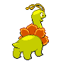 Meganium - Black White (Back View (Shiny))