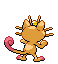 Meowth - Black 2 White 2 Black White Animated (Back View (Shiny))