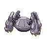 Metagross - Black White (Back View (Shiny))