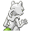 Mewtwo - Emerald (Back View (Shiny))