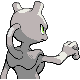 Mewtwo - Diamond Pearl (Back View (Shiny))