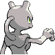 Mewtwo - Platinum (Back View (Shiny))