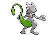 Mewtwo - Black 2 White 2 Black White Animated (Back View (Shiny))