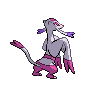 Mienshao - Black White (Back View (Shiny))