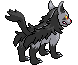 Mightyena - Black 2 White 2 Black White Animated (Back View)