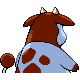 Miltank - Diamond Pearl (Back View (Shiny))