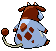 Miltank - Black 2 White 2 Black White Animated (Back View (Shiny))