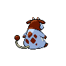 Miltank - Black White (Back View (Shiny))