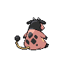 Miltank - Black White (Back View)