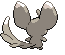 Minccino - Black 2 White 2 Black White Animated (Back View)