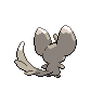 Minccino - Black White (Back View)