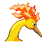 Moltres - Emerald (Back View)