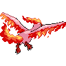 Moltres - Black White (Back View (Shiny))