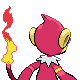Monferno - Diamond Pearl (Back View (Shiny))