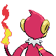 Monferno - HeartGold SoulSilver (Back View (Shiny))