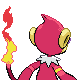 Monferno - Platinum (Back View (Shiny))