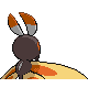 Mothim - HeartGold SoulSilver (Back View)