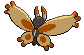 Mothim - Black 2 White 2 Black White Animated (Back View)