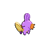 Mudkip - Black White (Back View (Shiny))