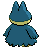 Munchlax - Black 2 White 2 Black White Animated (Back View)