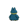 Munchlax - Black White (Back View)