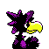 Murkrow - Crystal (Back View (Shiny))