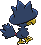 Murkrow - Black 2 White 2 Black White Animated (Back View)